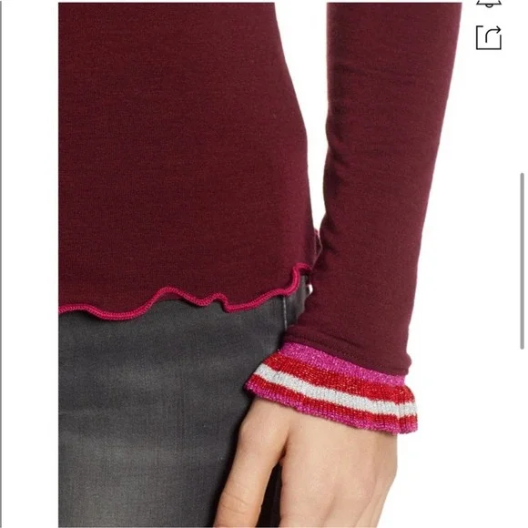 SPLENDID X Margherita Dolce Vita Ruffle Turtleneck - Picture 4 of 12